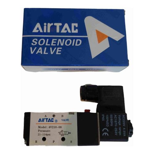 Air Solenoid Valve(3/4"),Model:4V210-08,Pressure:0.15-0.8MPa,Coil Voltage:DC 24V,4.8W,